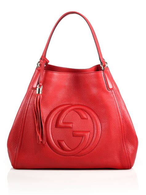 gucci red purse soho|soho shoulder bag Gucci.